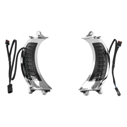 Namz - Namz Fairing Vent Switchback Turn Signals - Chrome - LLC-5CR-TS