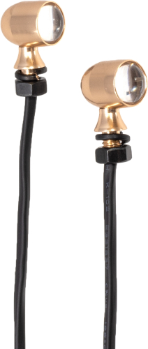 Letric Lighting Co. - Letric Lighting Co. 45-Caliper Mini LED Red Turn Signal (Single Function) - Gold - LLC-45CG-R