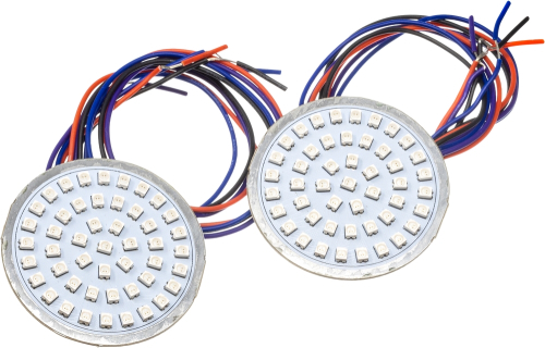 Letric Lighting Co. - Letric Lighting Co. Bullet Style Turn Signal LED Insert - 3-in-1, Run-Brake-Turn - Red/Amber Hard-Wired - LLC-BRBT