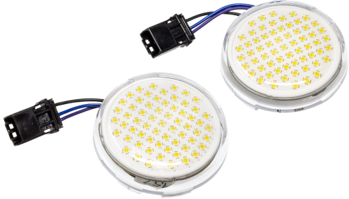 Letric Lighting Co. - Letric Lighting Co. Deluxe Bullet Style Switchbacks LED Insert for CVO - White/Amber - LLC-DJSWA