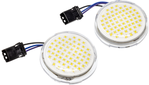 Letric Lighting Co. - Letric Lighting Co. Deluxe Bullet Style Switchbacks LED Insert for CVO - White/Amber HI-LO - LLC-DJSWAA