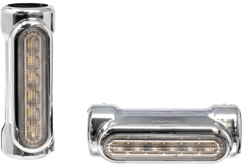 Letric Lighting Co. - Letric Lighting Co. Engine Guard LED Turn Signals - Chrome - LLC-EGL-C