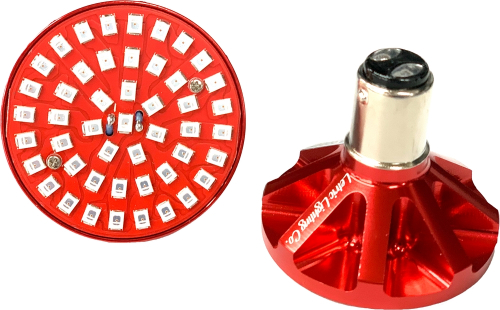 Letric Lighting Co. - Letric Lighting Co. Bullet Style Switchbacks LED Insert - 1157 - Red/Amber - LLC-P7SRA