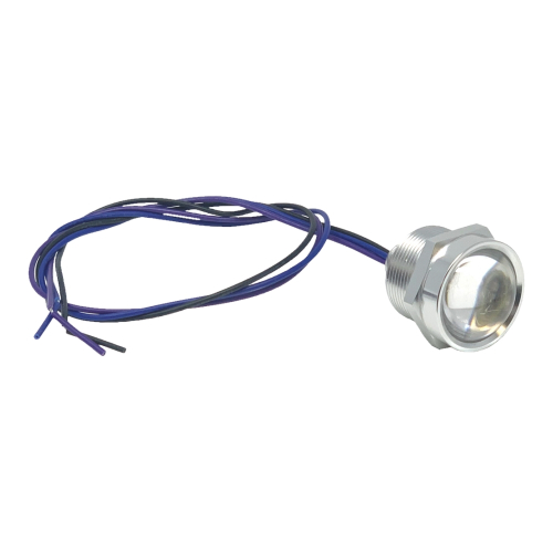Letric Lighting Co. - Letric Lighting Co. Royal Flush 1in. OD. G2 LED - Polished with Red LED (2 Wire) - LLC-RFPB-R