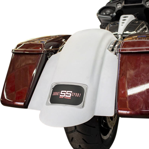 Bagger Nation - Bagger Nation Short Sport Rear Fender - Chrome Plate Frame - RF-SS-C