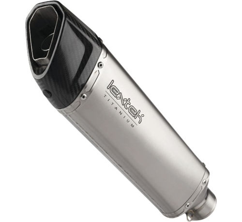 Lextek - Lextek Universal Slip-On Exhaust - Titanium with Carbon Fiber End Cap - ST4
