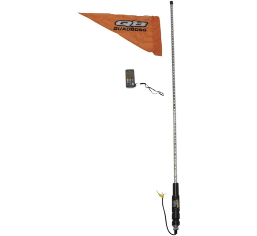 QuadBoss - QuadBoss Remote Controlled LED Light Whip - 48in. - Clear - Each - 4-104-QB