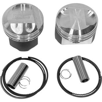 Revolution Performance - Revolution Performance Big Bore Piston Kit (85in. Domed) - Bore 3-9/16in. - Stroke 4-1/4in. - 10.3:1 Compression - RP301-208W