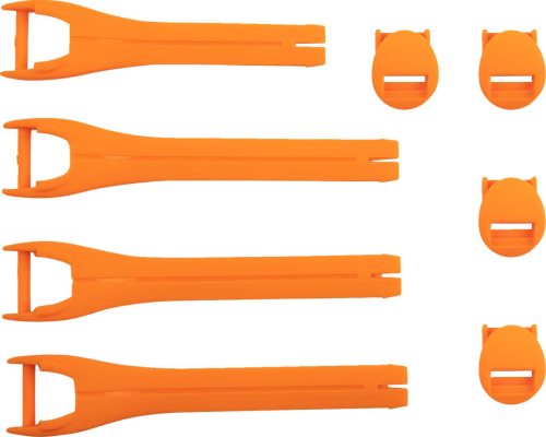 Moose Racing - Moose Racing Qualifier Boot Strap Kit - Orange - 7-9 - 3430-1014
