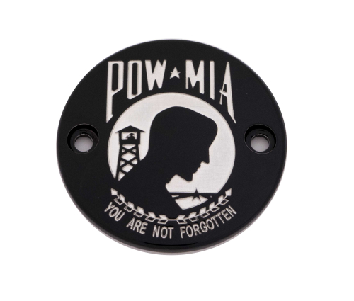 Custom Engraving LTD - Custom Engraving LTD Patriotic Points Cover for Pow-Mia - Black - M8 - POW02-63BG