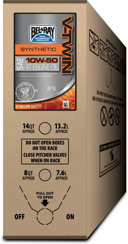 Bel-Ray - Bel-Ray V-Twin Synthetic Engine Oil - 10W50 - 6 Gal - 301390150033