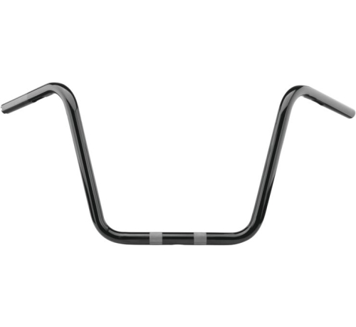 Bikers Choice - Bikers Choice 1in. High Buckhorn Custom V-Twin Handlebar - FBW - Black - 402213