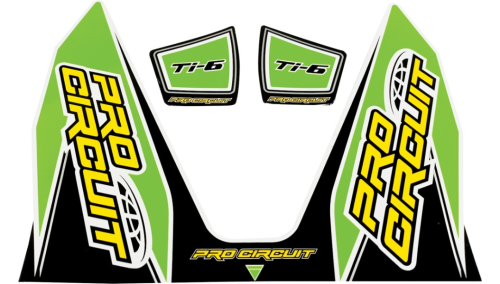Pro Circuit - Pro Circuit Ti-6 Exhaust Decal - Green - DC22TI6-GRN