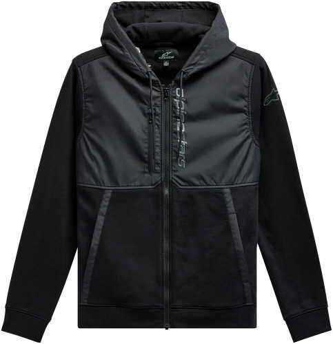Alpinestars - Alpinestars Aligned Hoodie - 1213-51000-1010-L - Black/Black - Large