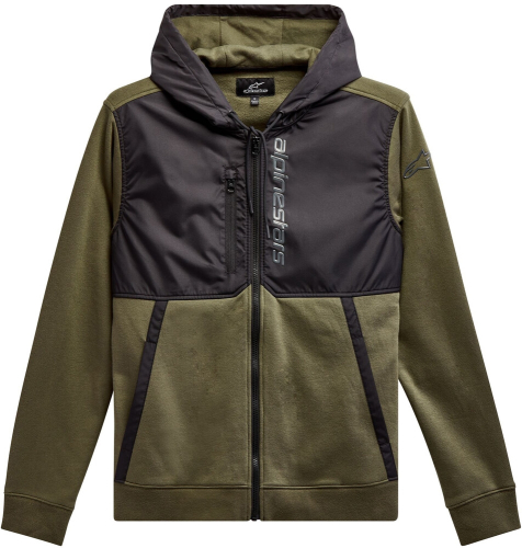 Alpinestars - Alpinestars Aligned Hoodie - 1213-51000-6910-L - Military Black - Large