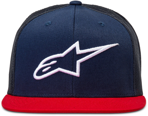 Alpinestars - Alpinestars Corp Trucker Hat - 1025-81003-7030-TU - Navy/Red - OSFM
