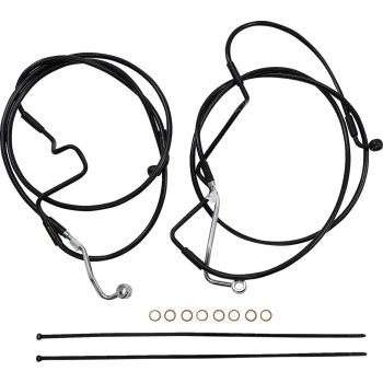 Magnum - Magnum XR Black Dot Handlebar Installation Kit - 15in-17in. - Black Fittings - 486992