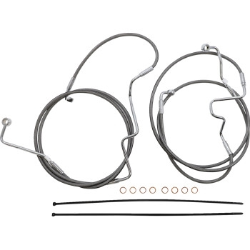 Magnum - Magnum XR Stainless Dot Handlebar Installation Kit - 15in-17in. - Chrome Fittings - 5891012