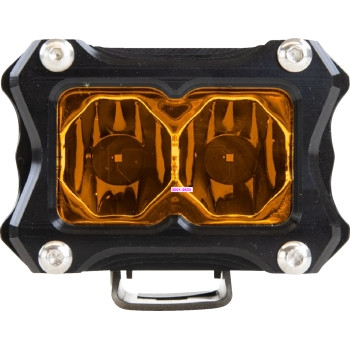 Heretic Studio - Heretic Studio 2in. 6-Series Flood Light - Black Housing with Amber Lens - 50210