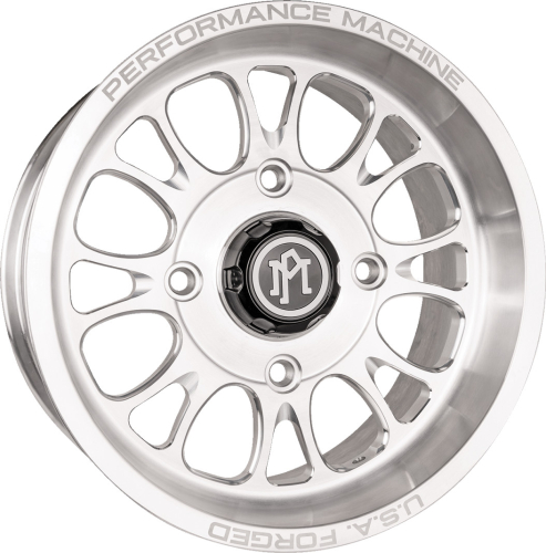Performance Machine - Performance Machine Forged Aluminum Wheels - 15x7 - 4/137 Bolt Pattern - 5+2 Offset - Raw Machined - 413MA1507015280