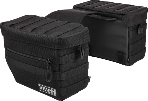 Thrashin Supply Company - Thrashin Supply Company Essential Saddlebags - Black - TSB-0006