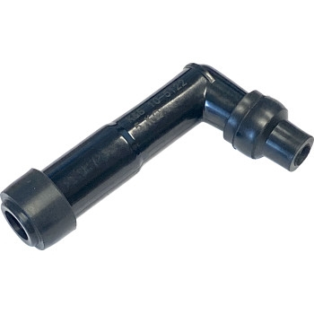 K&S Technologies - K&S Technologies Spark Plug Resistor Cover - 120deg. Elbow Type - 14mm - Black Plastic - 10-5122