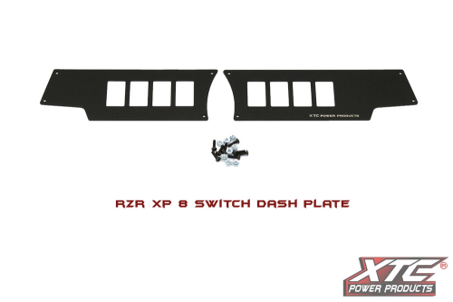 XTC Power Products - XTC Power Products Dash 8 Switch Mount Plates - SP-8SW-RZR
