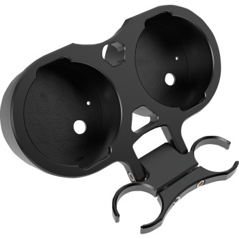 LA Choppers - LA Choppers T-Bar Gauge Relocation Kits - 1in. - Black - LA-7398-02B