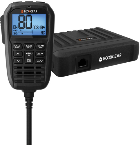 ECOXGEAR - ECOXGEAR EXG3000 50w Super Compact Fixed Mount Radio with Remote MI - SEI-EXG3000