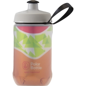 Polar Bottle Kids Sport Insulated Water Bottle - Orange/ Green - INS12OZ05