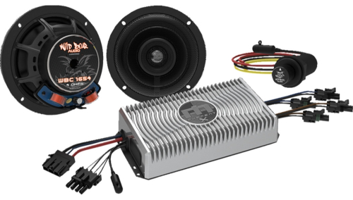 Wild Boar Audio - Wild Boar Audio 150-Watt AMP/Front Speaker Kit - WBA FLHT-BT