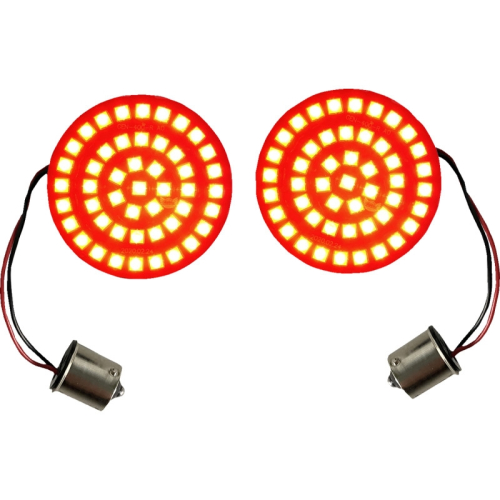 Custom Dynamics - Custom Dynamics Genesis 4 Solid Red Bullet Rear Turn Signal Insert - GEN-4-R-1156
