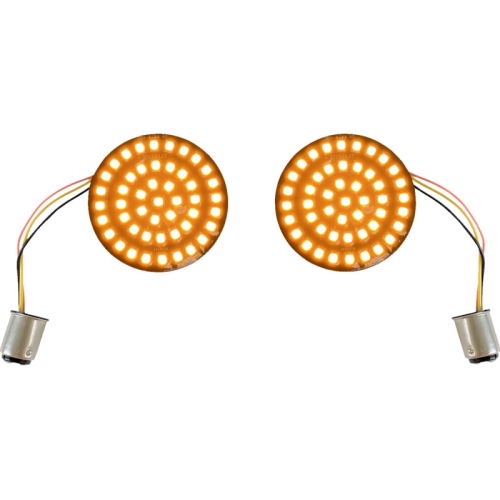 Custom Dynamics - Custom Dynamics Genesis 4 Solid Amber Front Turn Signal Insert - GEN-4-A-1157