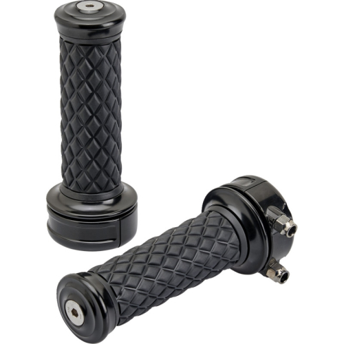 Biltwell Inc. - Biltwell Inc. Alumicore Grips - Black Electroplate - 6606-201-01