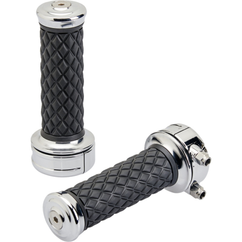 Biltwell Inc. - Biltwell Inc. Alumicore Grips - Chrome - 6606-105-01