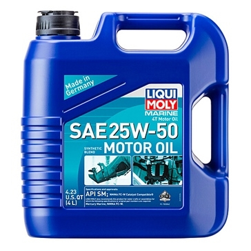 Liqui Moly - Liqui Moly Synthetic Oil 4T Marine 25W50 - 4L. - 22510