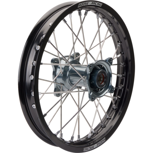 Moose Racing - Moose Racing SX-1 Complete Rear Wheel - 18in. x 1.5in - Black Wheel/Gray Hub - MR-21518-BKGY
