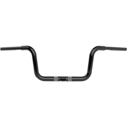 LA Choppers - LA Choppers 1-1/4in. Twin Round Handlebar - 8in. - Gloss Black - LA-7324-08B