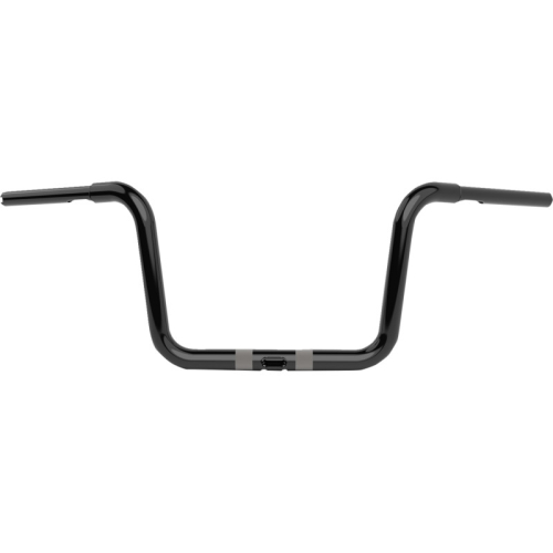 LA Choppers - LA Choppers 1-1/4in. Twin Round Handlebar - 10in. - Gloss Black - LA-7324-10B