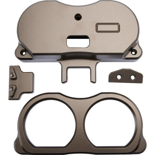 LA Choppers - LA Choppers Dual Gauge Mount for Performance Risers - Bronze - LA-7397-03Z