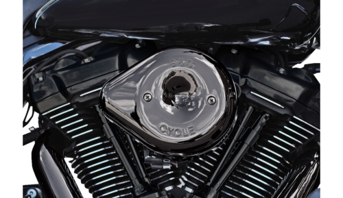S&S Cycle - S&S Cycle Stealth Air Cleaner Cover - Teardrop - Lava Chrome - 170-0779