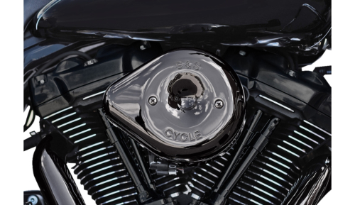 S&S Cycle - S&S Cycle Stealth Teardrop Air Cleaner Kit - Lava Chrome - 170-0781