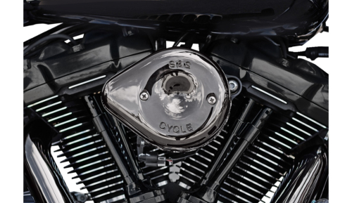 S&S Cycle - S&S Cycle Stealth Mini Teardrop Air Cleaner Kit - Lava Chrome - 170-0782
