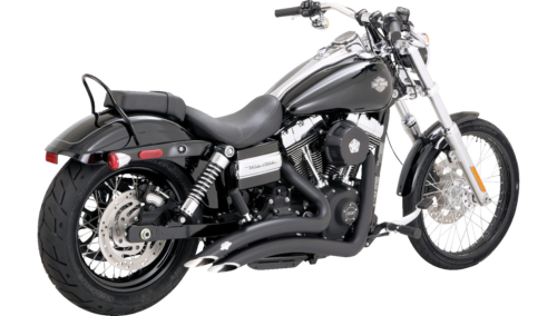 Vance & Hines - Vance & Hines Big Radius 2-Into-2 Exhaust System - Matte Black - 46081
