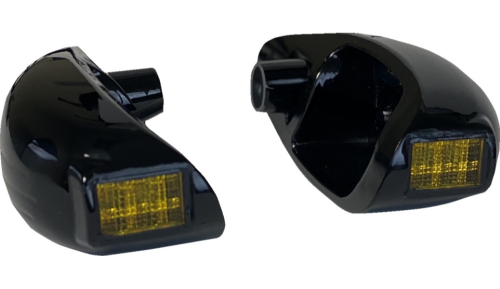 Custom Dynamics - Custom Dynamics Probeam Turn Signals - Gloss Black/Amber - PB-RG-TS-AB