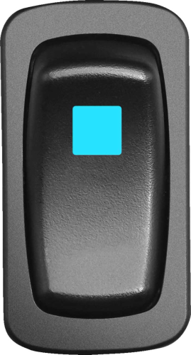 Moose Utility - Moose Utility Low Profile Rocker Switch - On/Off - Blue - GEN-CAR-B