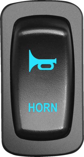 Moose Utility - Moose Utility Low Profile Rocker Switch - Horn - Blue - HRN-CAR-B