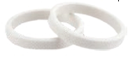 PUIG - PUIG Vintage Frame Slider Rings - White - 3667B