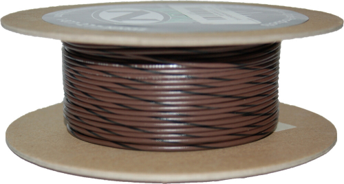 Namz - Namz 100-Foot OEM Color Wire Spool - 20 Gauge - Brown/Black Stripe - NWR-10-100-20