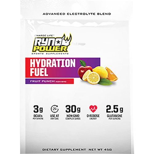 Ryno Power Hydration Fuel - Fruit Punch Flavor - Single Serving - SMP-HYD-FP